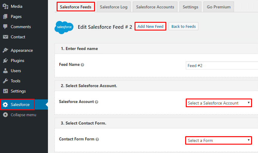Salesforce Feed Salesforce Feed