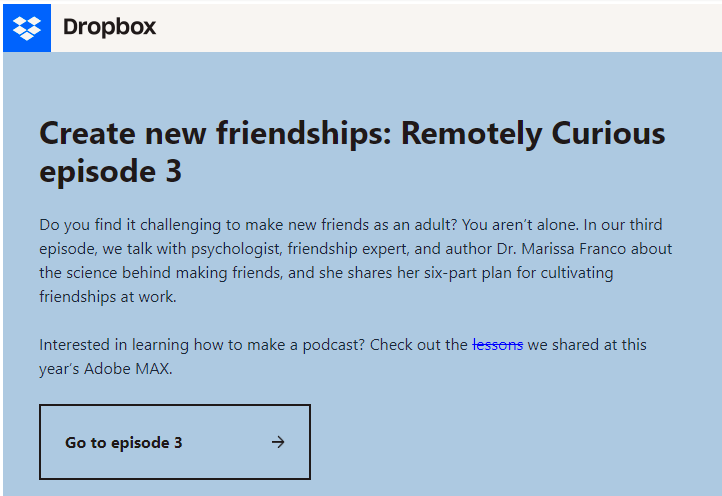 Dropbox Email