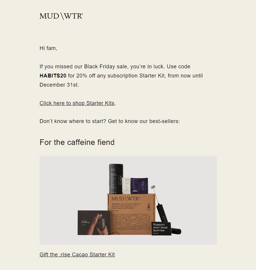 MUD WATER email