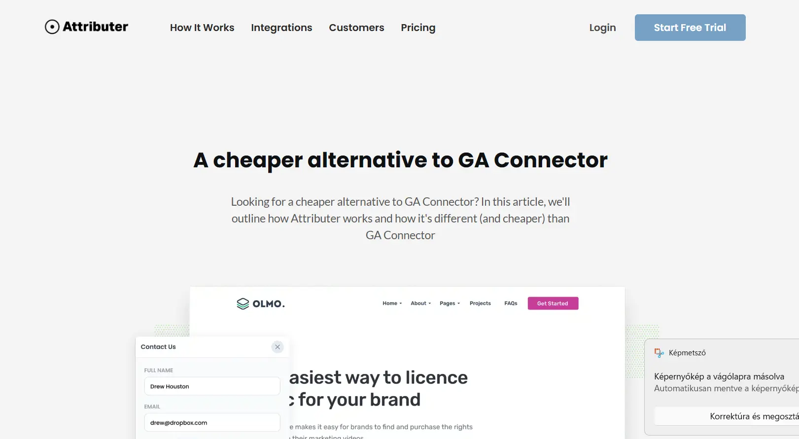 Attributer website