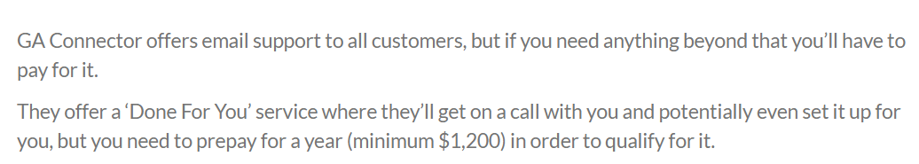 GA Connevtor vs Attributer - Misleading claim 4
