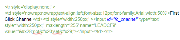 Zoho webform example