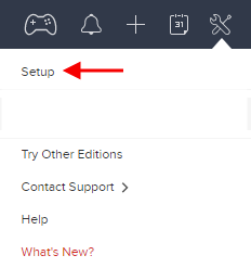Zoho CRM, Click on “Settings” and then select “Setup