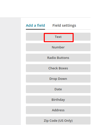 Add text fields