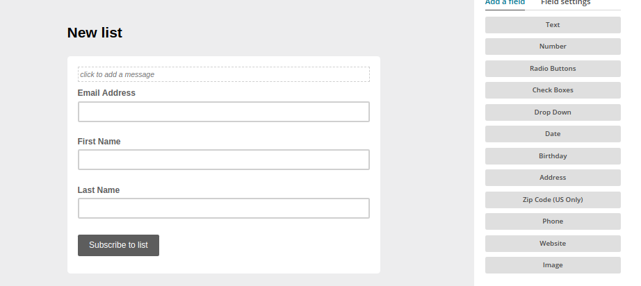 Add fields to a form