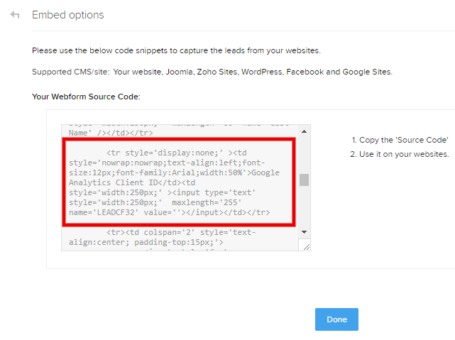 Webform Source Code